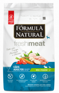 Ração Seca Fórmula Natural Fresh Meat Cães Adultos Raças Mini e Pequena Frango 1 kg