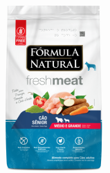 Ração Seca Fórmula Natural Fresh Meat Cães Sênior Raças Médias e Grandes Frango 2