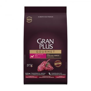 Ração Seca GranPlus Gourmet Ovelha & Arroz para Cães Adultos Raças Mini Ovelha 15 kg