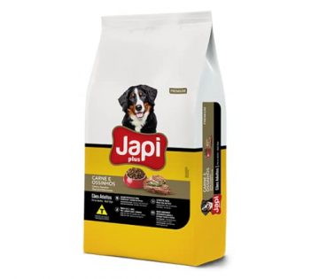 Ração Seca Japi Plus Carne e Ossinhos para Cães Adultos Carne 10