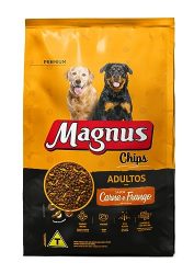 Ração Seca Magnus Chips Carne e Frango para Cães Adultos Frango Vegetais 20 kg