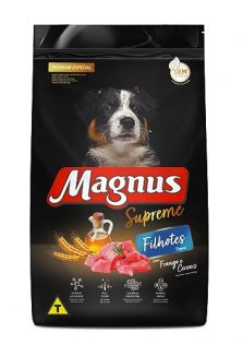 Ração Seca Magnus Supreme Frango e Cereais para Cães Filhotes Frango 900 g