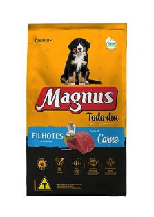Ração Seca Magnus Todo Dia Carne para Cães Filhotes Carne 10