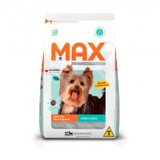 Ração Seca Max Carne e Arroz para Cães de Porte Pequeno Carne Cereais 1 kg