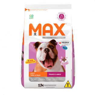 Ração Seca Max Light Frango e Arroz para Cães Frango Cereais 3 kg