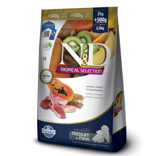 Ração Seca N&D Tropical Selection Cordeiro