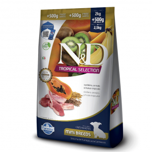 Ração Seca N&D Tropical Selection Cordeiro
