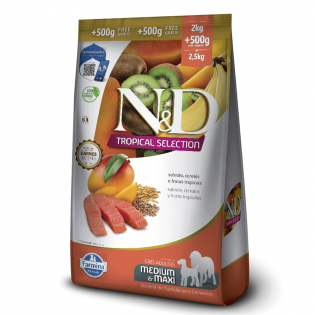 Ração Seca N&D Tropical Selection Salmão
