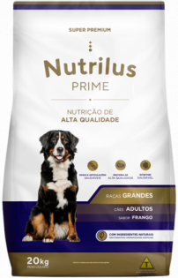 Ração Seca Nutrilus Prime Frango para Cães Adultos de Raças Grandes Frango Cereais 20 kg