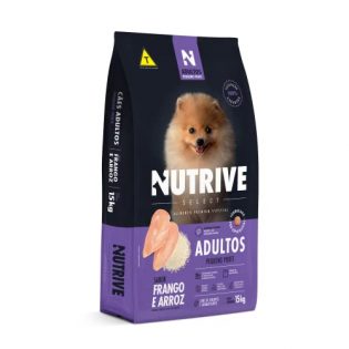 Ração Seca Nutrive Select Frango e Arroz para Cães Adultos Porte Pequeno Frango Cereais 15 kg