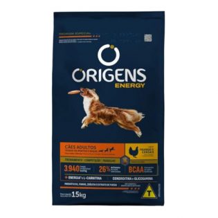 Ração Seca Origens Energy Premium Especial Frango e Cereais para Cães Adultos Frango 15 kg
