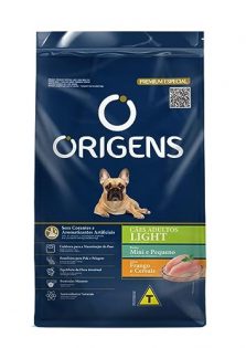 Ração Seca Origens Light Frango e Cereais para Cães Adultos Porte Mini e Pequeno Frango 10