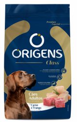 Ração Origens Class para Cães de Raças Médias e Grandes Frango Vegetais 15 kg