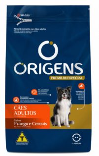 Ração Seca Origens Premium Especial Frango e Cereais Cães Adultos Frango 3 kg