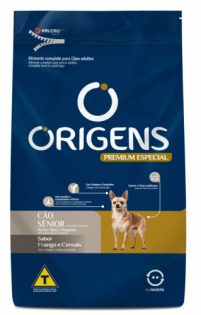 Ração Seca Origens Premium Especial Frango e Cereais Integrais para Cães Sênior Raças Mini e Pequena Frango 1 kg