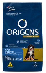 Ração Seca Origens Premium Especial Frango e Cereais para Cães Filhotes Raças Médias e Grandes Frango 3 kg