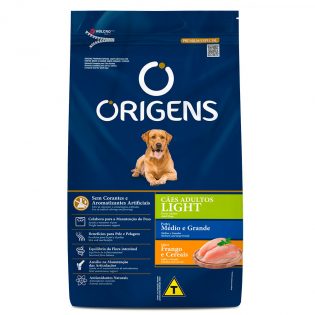 Ração Seca Origens Premium Especial Ligth Frango e Cereais para Cães de Porte Médio e Grande Frango 3 kg