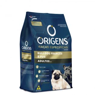 Ração Origens Cães Adultos Raças Específicas Bulldog Francês e Pug Cereais Frango 1 kg