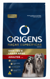Ração Seca Origens Premium Especial Raças Específicas para Cães Adultos das Raças Shih Tzu e Lhasa Apso Frango Cereais 1 kg