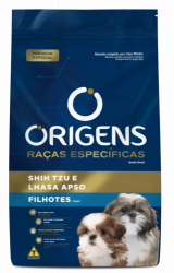 Ração Origens para Shitzu e Lhasa Apso para Caẽs Filhotes Frango Cereais 1 kg