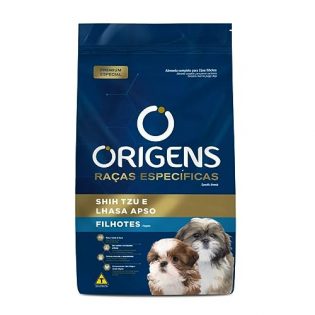 Ração Seca Origens Premium Especial Raças Específicas para Cães Filhotes das Raças Shih Tzu e Lhasa Apso Frango Cereais 3 kg