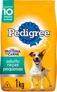 Ração Pedigree Para Cães Adultos Raças Pequenas 3 kg  3 kg