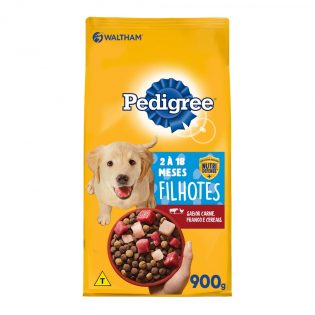 Ração Seca Pedigree para Cães Filhotes Raças Médias e Grandes Frango Vegetais 900 g