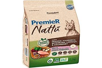 Ração Seca PremieR Nattú Mandioca para Cães Idosos Porte Pequeno Frango Vegetais 10