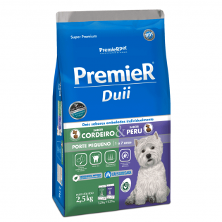 Ração Seca PremieR Pet Duii Cordeiro e Peru para Cães Adultos Pequeno Porte Carne 2