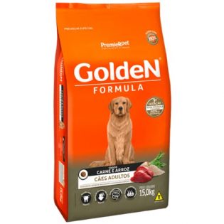 Ração Seca PremieR Pet Golden Formula Carne e Arroz para Cães Adultos Carne Cereais 3 kg