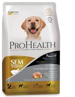 Ração Seca Pro Health Super Premium Light Frango Batata Doce Gengibre e Damasco para Cães Castrados Porte Médio Frango Vegetais 2