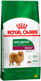 Ração Seca Royal Canin Mini Indoor Senior para Cães de Raças Pequenas com 8 Anos ou mais Frango 1 kg