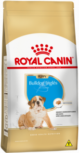 Ração Royal Canin Bulldog Inglês para Cães Filhotes Frango Cereais 12 kg