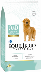 Ração Seca Total Equilíbrio Veterinary O&D Obesity & Diabetic Cães Adultos Frango Cereais 2 kg