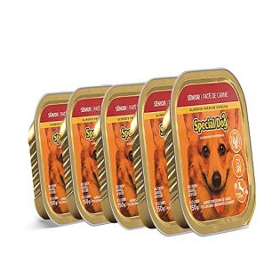 Ração Special Dog Patê Cães Sênior Carne 150g - 5 unidades  150 g