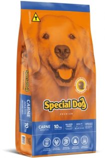 Ração Special Dog Premium Carne para Cães Adultos Carne 10