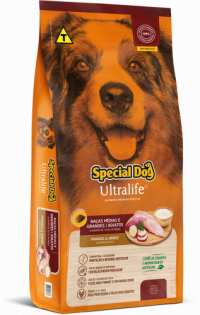 Ração Special Dog Ultralife para Cães Adultos de Raças Médias e Grandes Frango 15 kg