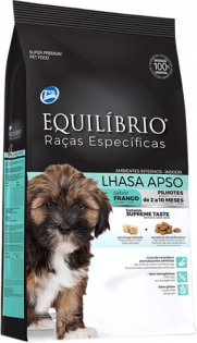 Ração Total Equilíbrio Raças Específicas Lhasa Apso Filhote Sabor Frango Frango Vegetais 2 kg