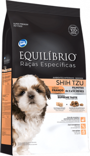 Ração Total Equilíbrio Raças Específicas Shih Tzu Filhote Sabor Frango Frango Vegetais 2 kg