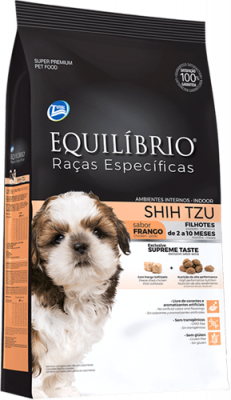 Ração Total Equilíbrio Raças Específicas Shih Tzu Filhote Sabor Frango