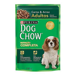 Ração Úmida Cães Adultos Pequenos DOG CHOW Carne 100g  100 g