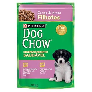 Ração Úmida Dog Chow Sabor Carne para Cães Filhotes - 100g Purina Filhotes - Sabor Carne  100 g