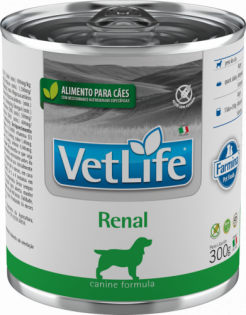 Ração Úmida Farmina Vet Life Renal para Cães Frango Cereais 300 g