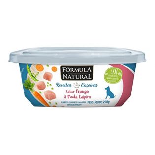Ração Úmida Fórmula Natural Receitas Caseiras Frango a Moda Caipira para Cães Frango Vegetais 270 g