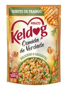 Ração Úmida Keldog Sachê Comida de Verdade Risoto de Frango para Cães Frango Cereais 100 g