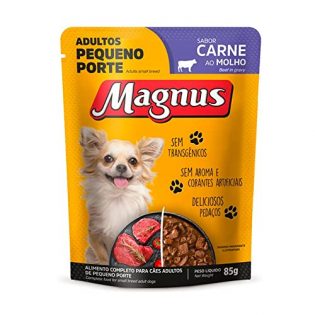 Ração Úmida Magnus Pequeno Porte Sabor Carne ao Molho - 85g - 1 unidade 85 g