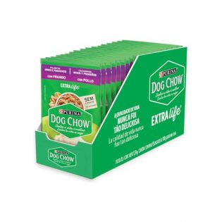 Ração Úmida Nestlé Purina Dog Chow Sachê Frango para Cães Filhotes Raças Minis e Pequenas Frango 100 g