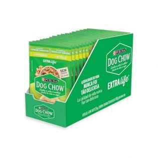 Ração Úmida Nestlé Purina Dog Chow Sachê Franguinho ao Molho para Cães Filhotes Frango Cereais 100 g