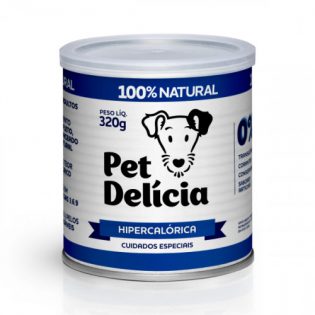 Ração Úmida Pet Delícia Natural Dieta Hipercalórica Carne Vegetais 320 g