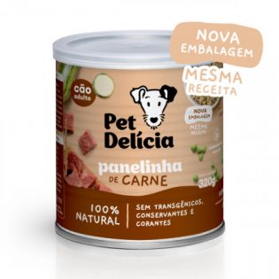 Ração Úmida Pet Delícia Natural Panelinha de Carne Carne Vegetais 320 g